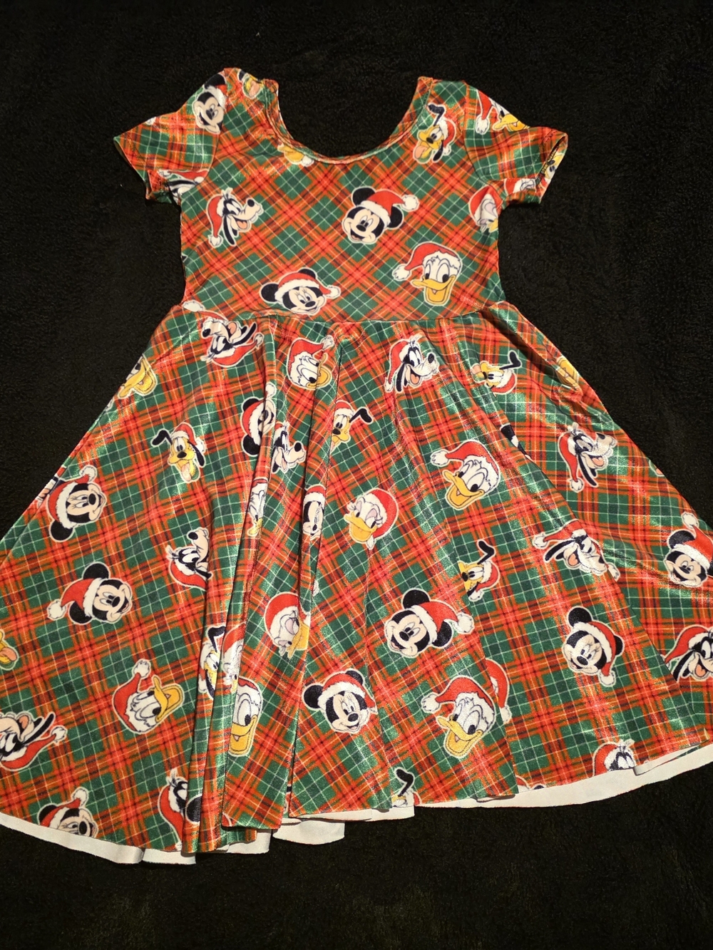 Wild Rich Kids Velvet Plaid Disney Christmas Twirl
